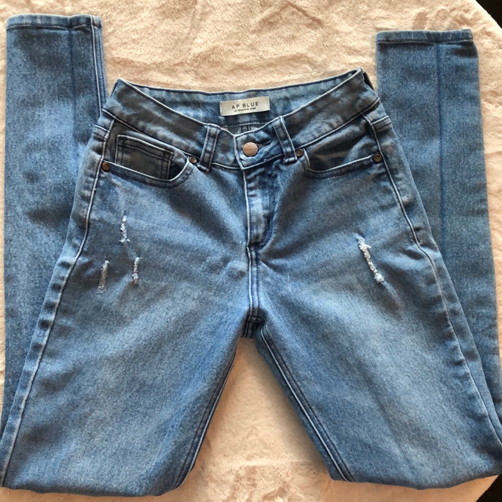 AP Blue Aphrodite High Waisted Jeans